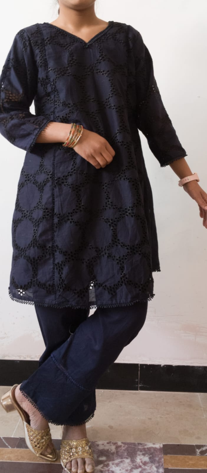 Stitched Kids Girls 2 Pcs – Zuha Fabrics | Premium Lawn Chicken Kari (Age 4–12 Years)