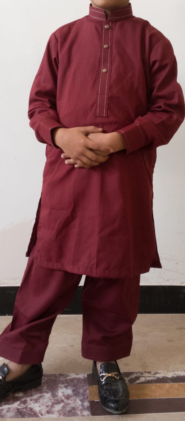 Kids Boys Shalwar Kameez – Premium Wash & Wear Fabric | Sizes 24–34 (Age 4–12 Years)